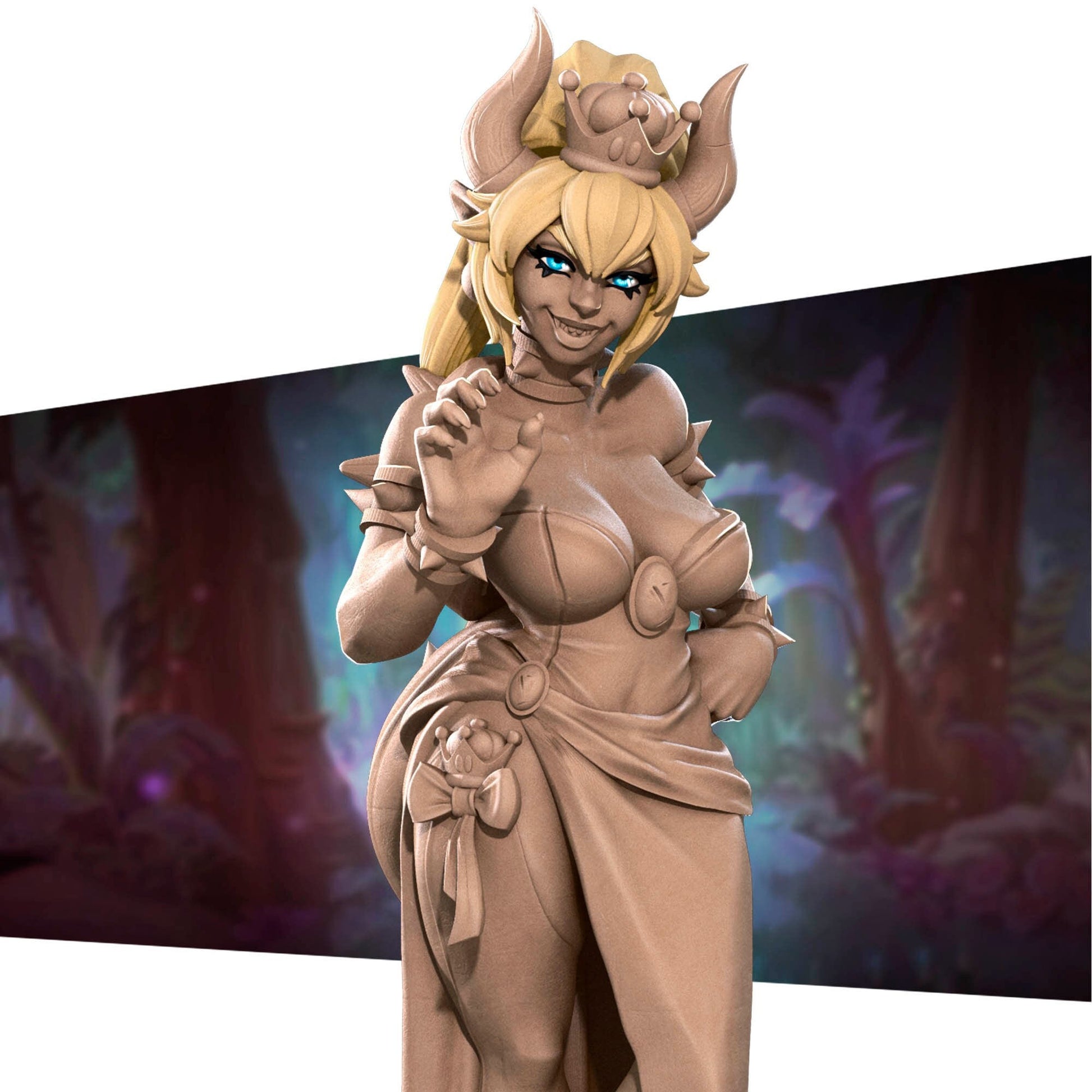 Exxotic Penelope, Tortle Princess | Pinup SFW NSFW Model Miniature | Bite the Bullet