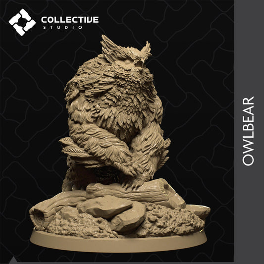 Owlbear | Tabletop Gaming Mini or Display Figure | Collective Studio