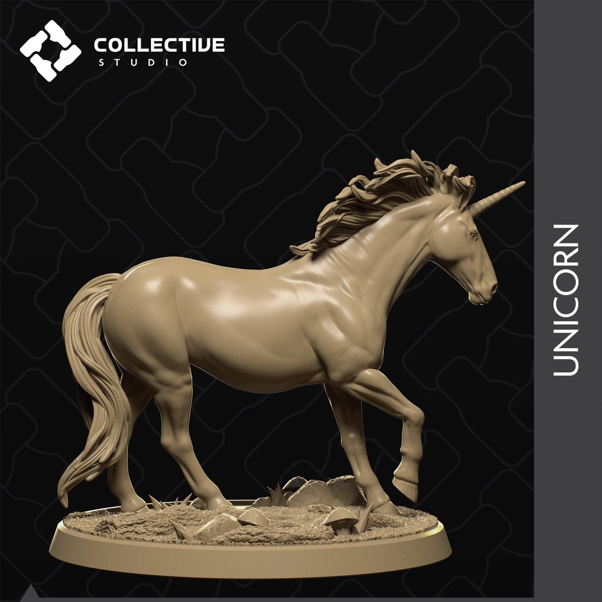 Unicorn | Tabletop Gaming Mini or Display Figure | Collective Studio