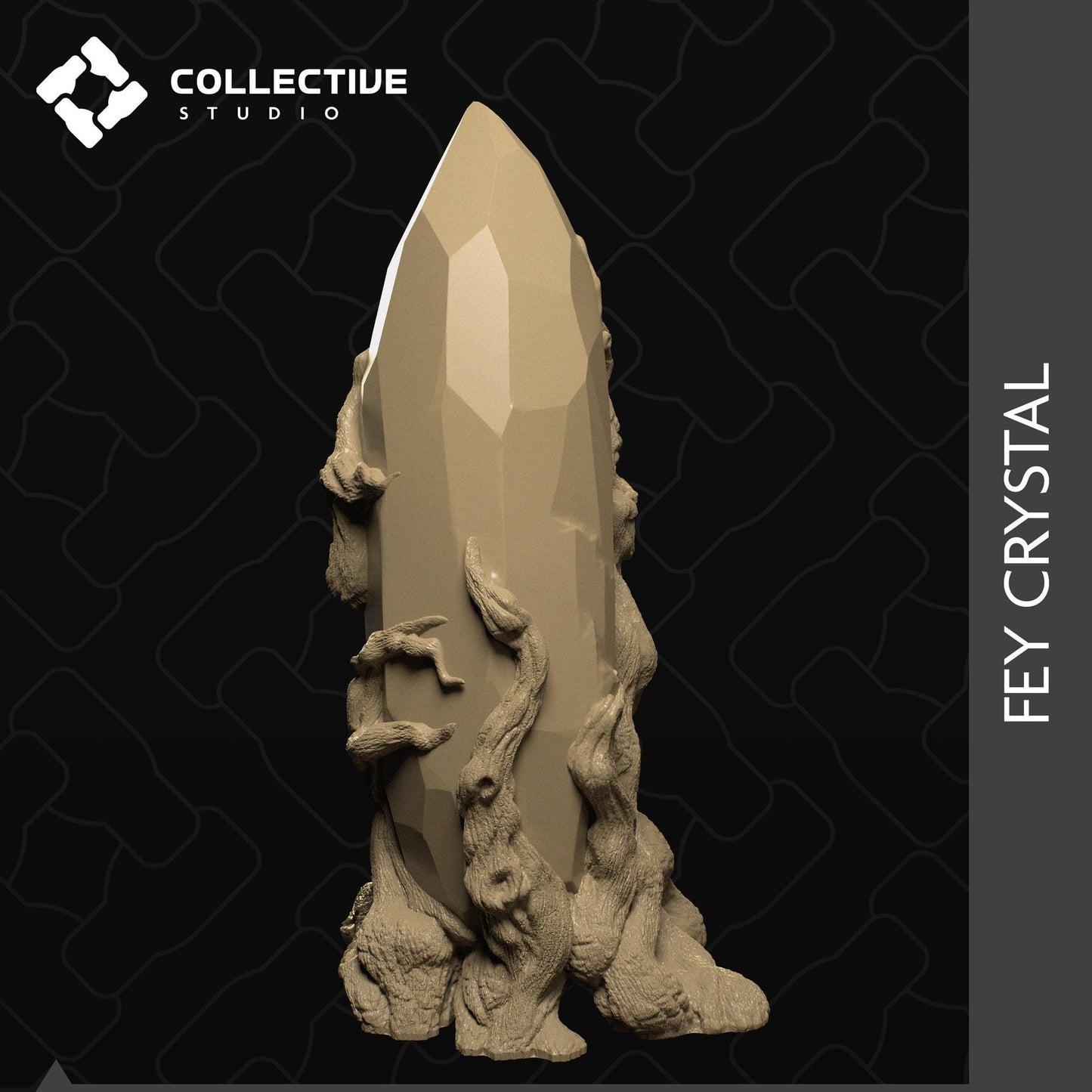 Fey Crystal | D&D Scatter Miniature | Collective Studio