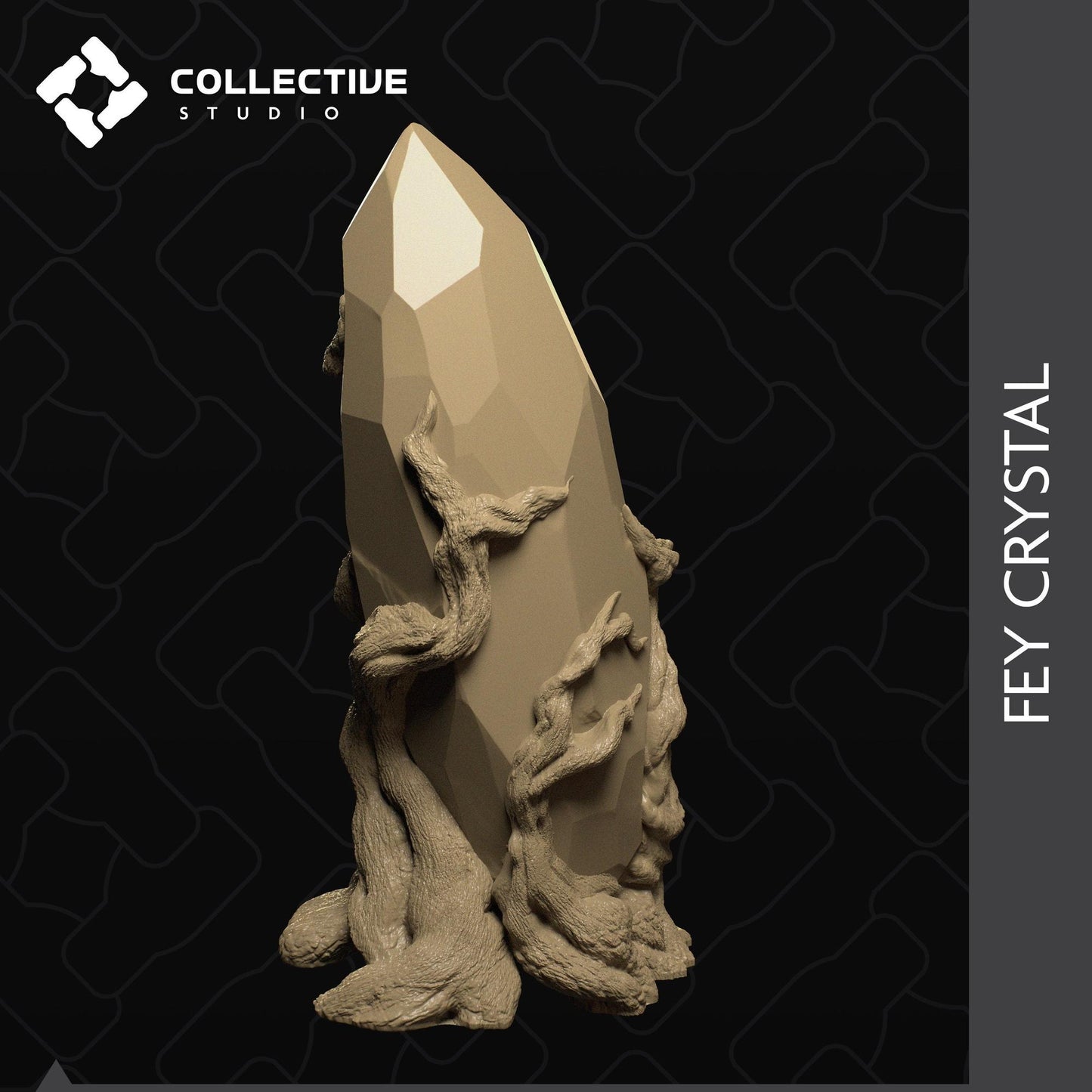 Fey Crystal | D&D Scatter Miniature | Collective Studio