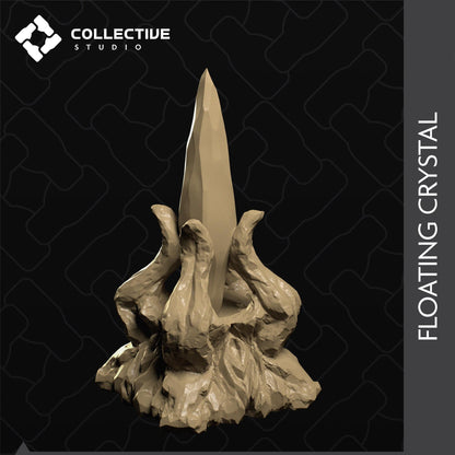 Floating Crystal | D&D Scatter Miniature | Collective Studio