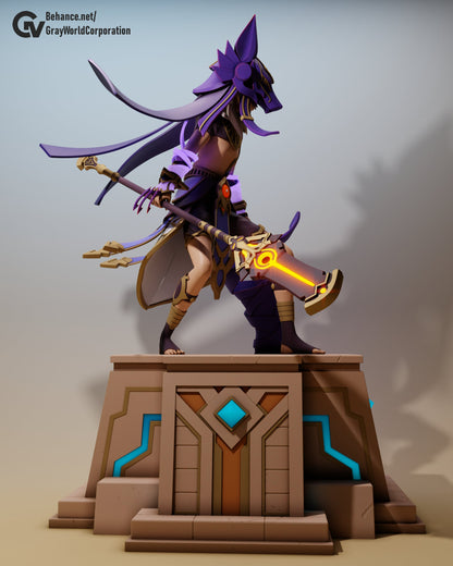 Cyno | Resin Garage Kit Sculpture Anime Video Game Fan Art Statue | Gray World Corporation