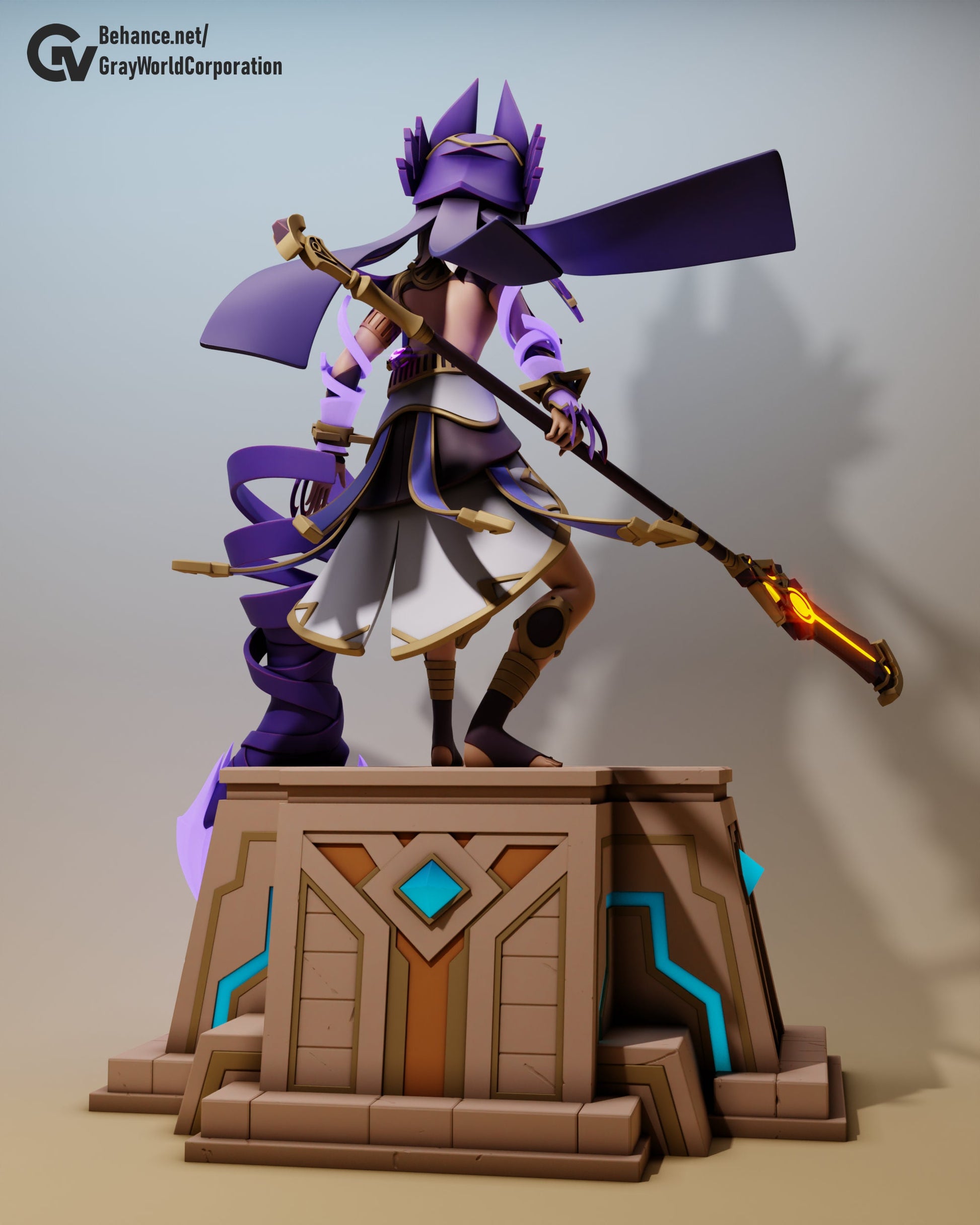 Cyno | Resin Garage Kit Sculpture Anime Video Game Fan Art Statue | Gray World Corporation