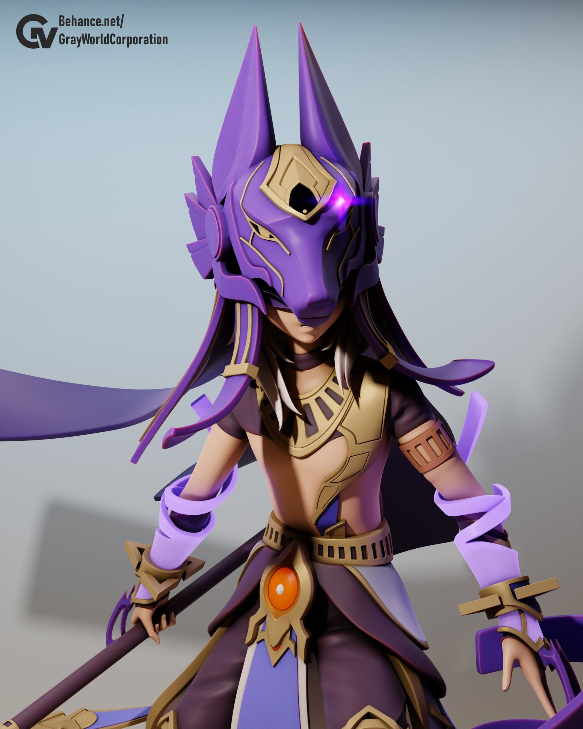 Cyno | Resin Garage Kit Sculpture Anime Video Game Fan Art Statue | Gray World Corporation