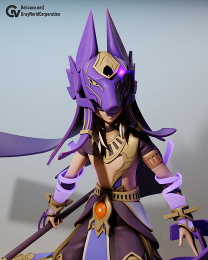 Cyno | Resin Garage Kit Sculpture Anime Video Game Fan Art Statue | Gray World Corporation