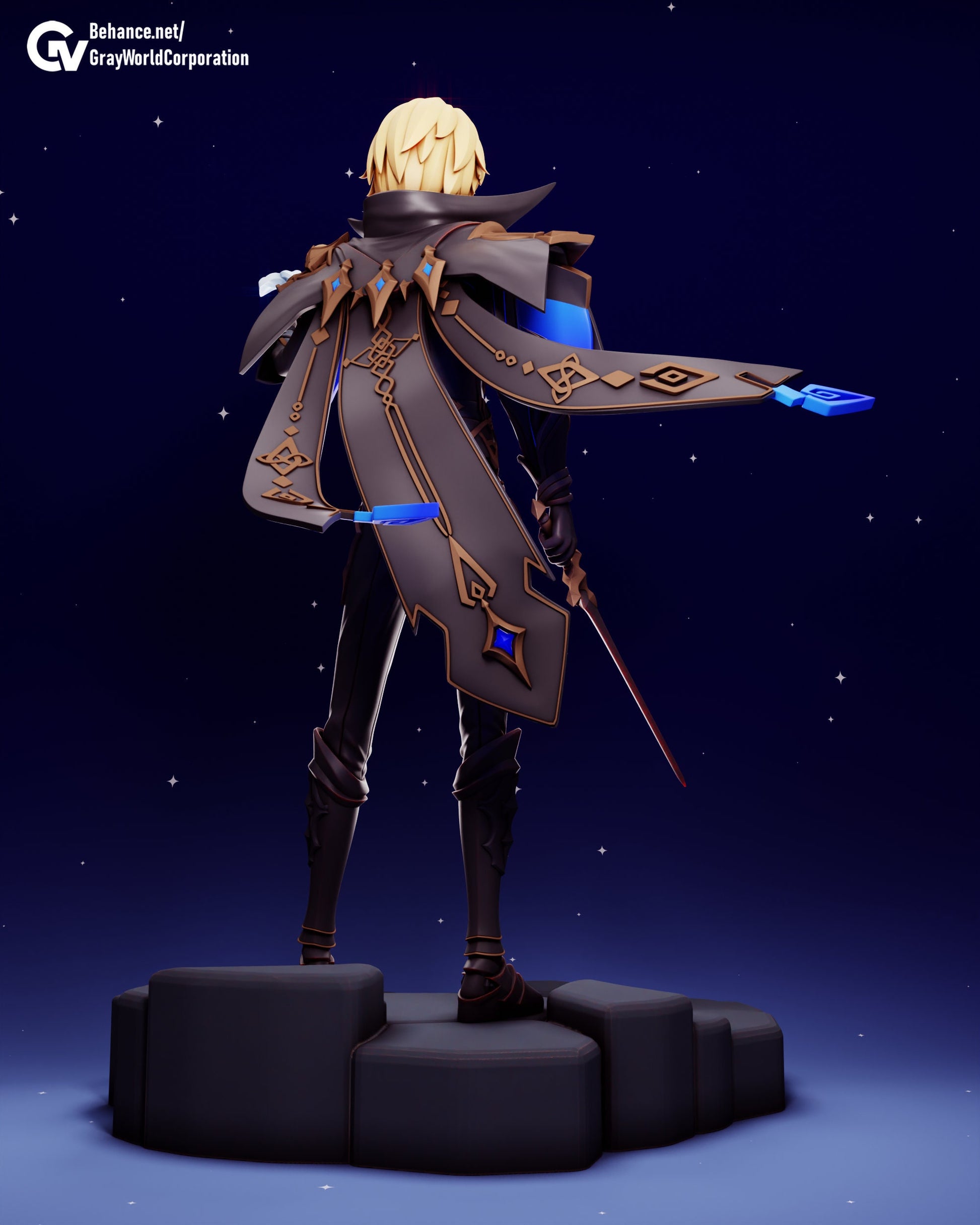 Dainsleif | Resin Garage Kit Sculpture Anime Video Game Fan Art Statue | Gray World Corporation