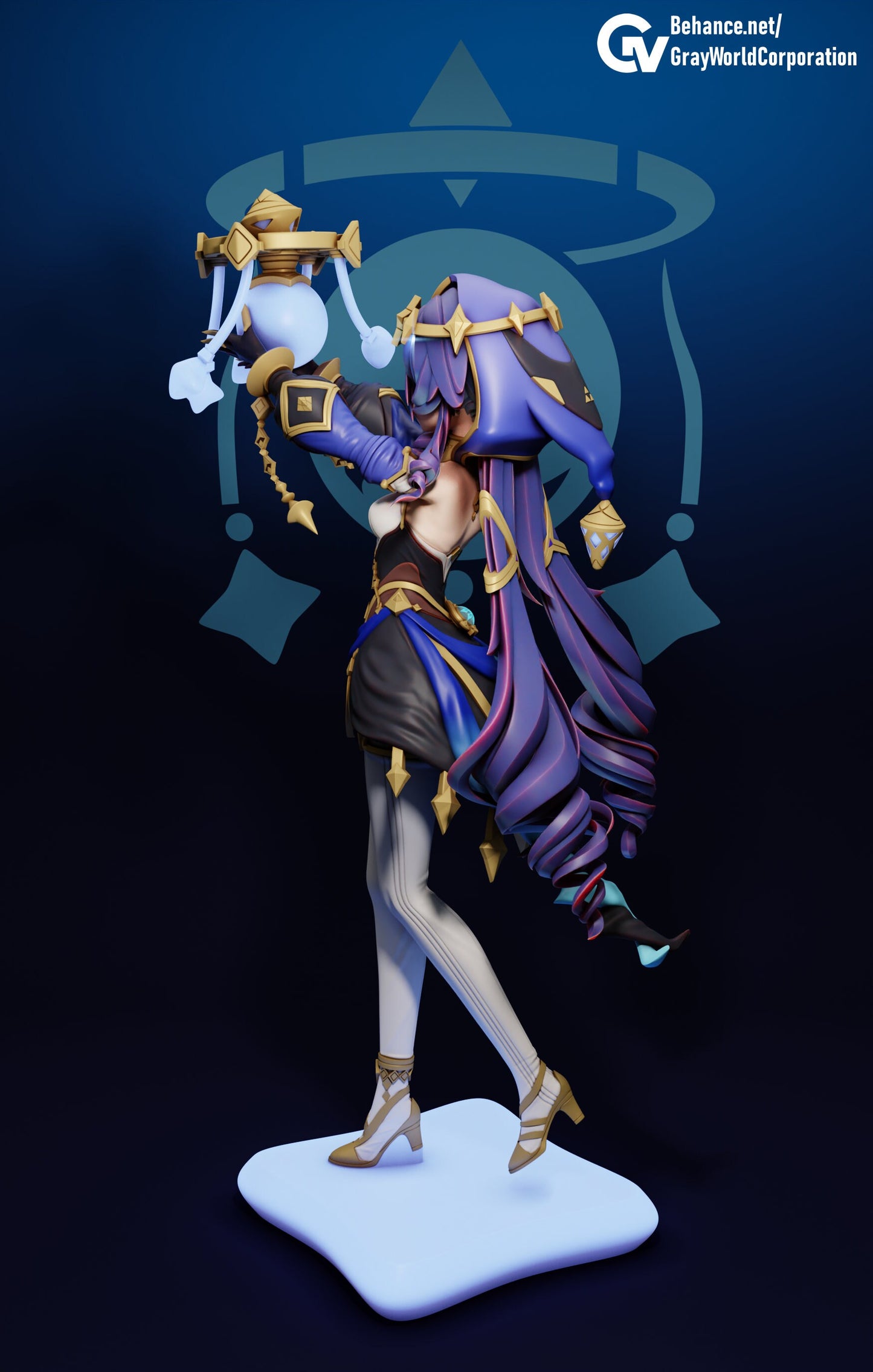 Layla | Resin Garage Kit Sculpture Anime Video Game Fan Art Statue | Gray World Corporation