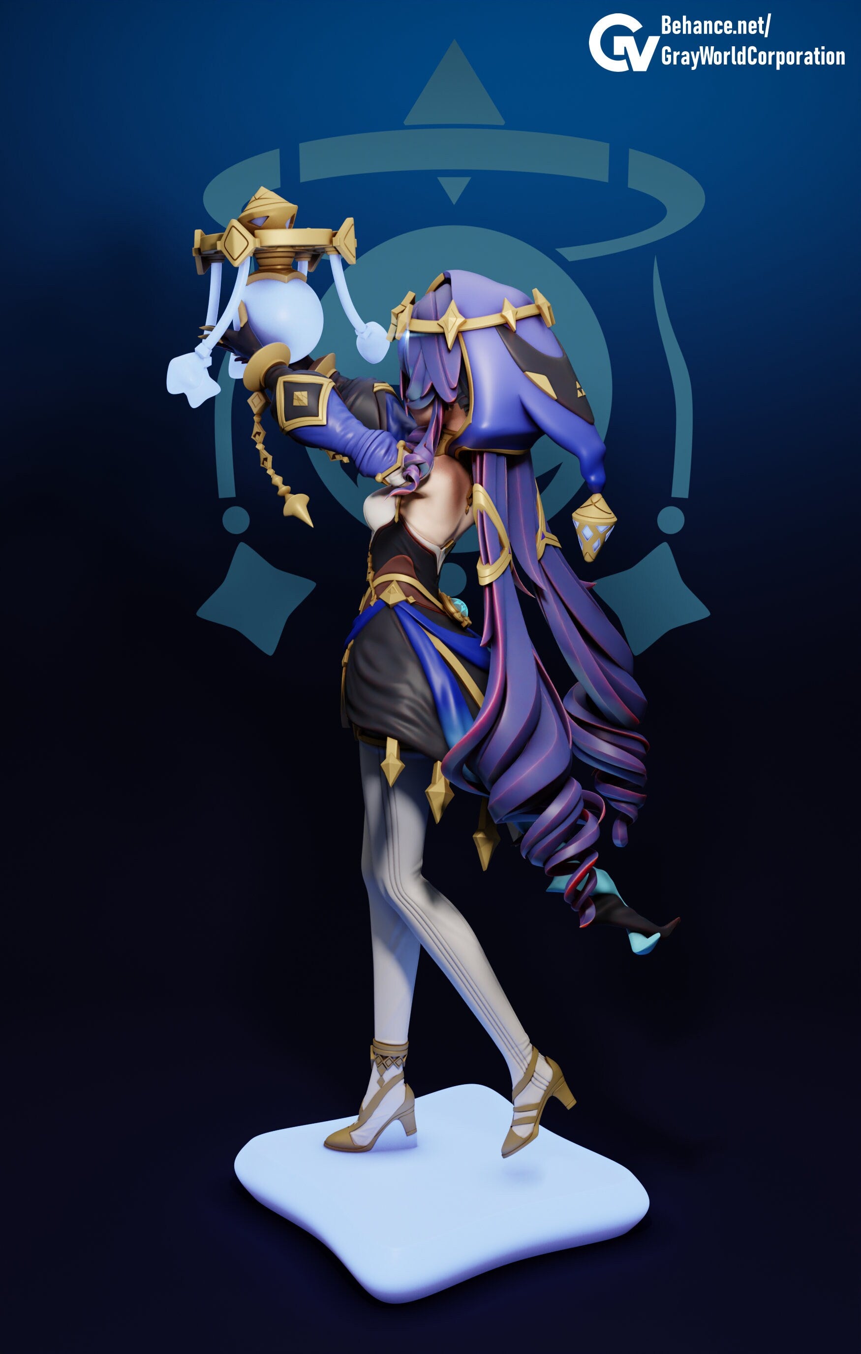 Layla | Resin Garage Kit Sculpture Anime Video Game Fan Art Statue | Gray World Corporation