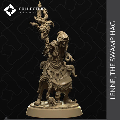 Lenne, Swamp Hag | Tabletop Gaming Mini or Display Figure | Collective Studio
