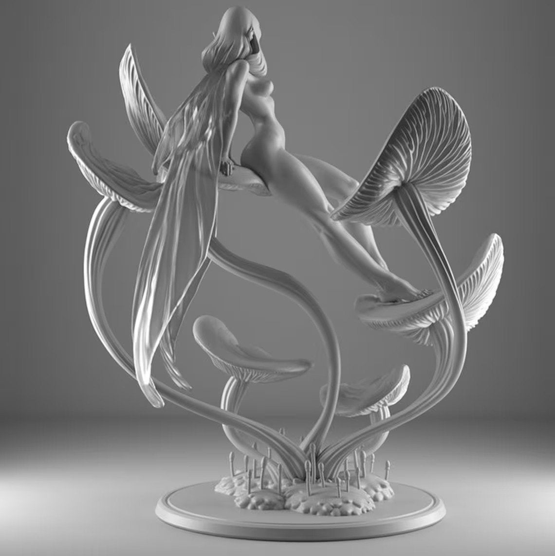 Oona, Moon Fairy | Resin Garage Kit Pin Up Figure Statue | Blackthorn Miniatures