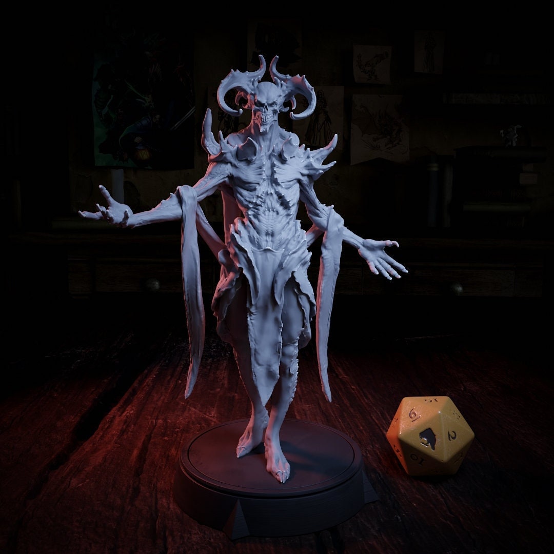 Vecna, Boss Monster Death God Archlich | Tabletop or Display Scale | TTRPG Miniature | Cripta Studios