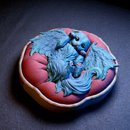 Caligo Chibi, Tressym Kitten | Tabletop or Display Scale | D&D TTRPG Miniature | Cripta Studios