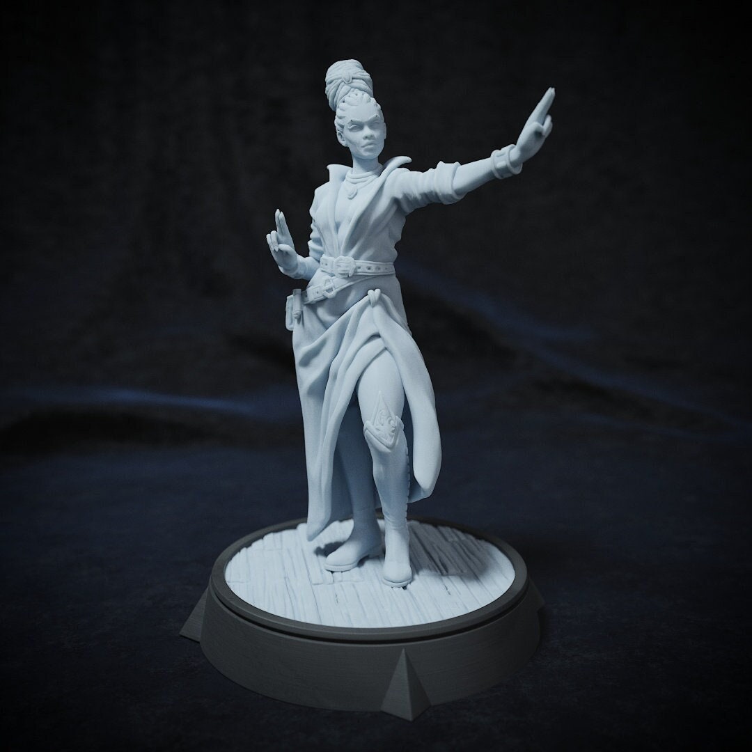 Mayla, Monk Wizard Sorcerer | Tabletop, Display Scale, Bust | TTRPG D&D Miniature | Cripta Studios