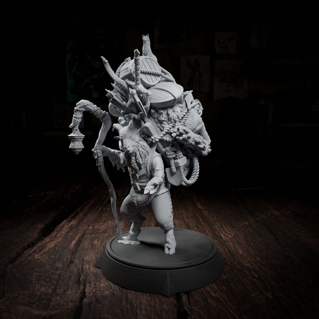 Peten Climber, Feywild Merchant | Tabletop, Display Scale, Bust | TTRPG D&D Miniature | Cripta Studios