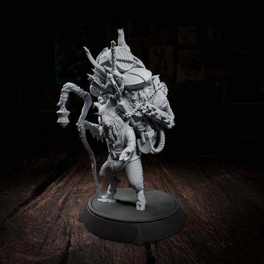 Peten Climber, Feywild Merchant | Tabletop, Display Scale, Bust | TTRPG D&D Miniature | Cripta Studios