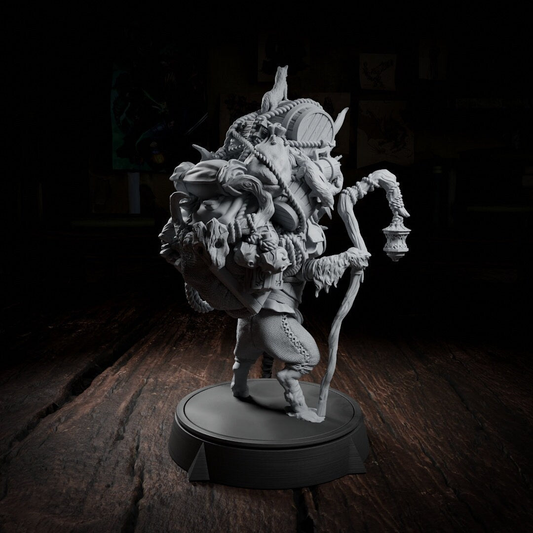 Peten Climber, Feywild Merchant | Tabletop, Display Scale, Bust | TTRPG D&D Miniature | Cripta Studios