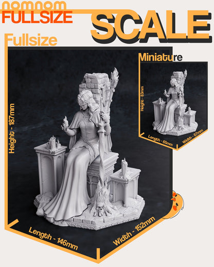 Fire Protecting Maiden | Resin Garage Kit Figure Video Game Fan Art | Nomnom Figures