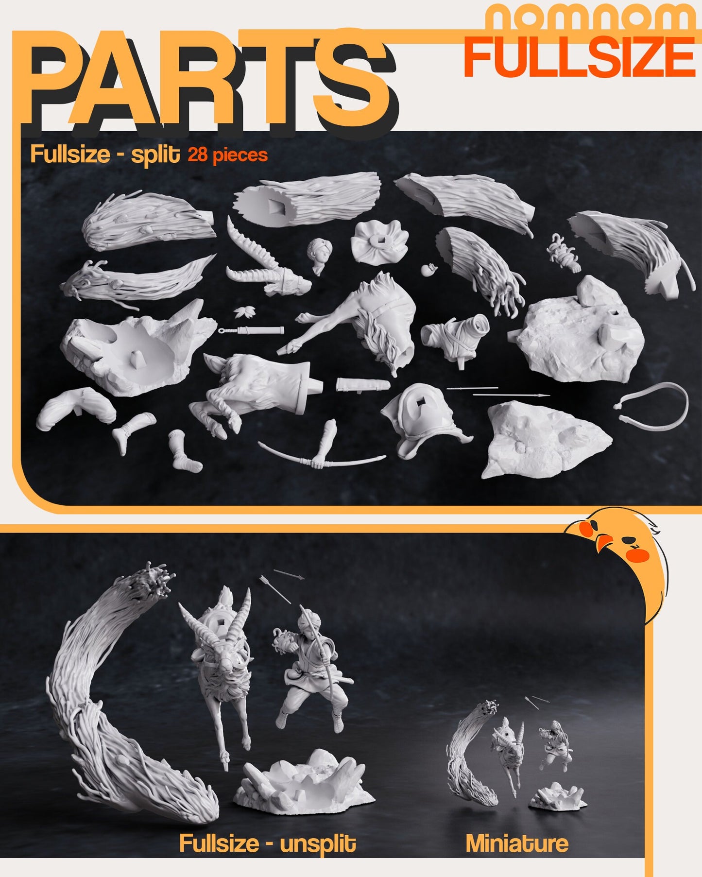 Cursed Prince | Resin Garage Kit Figure Anime Fan Art | Nomnom Figures