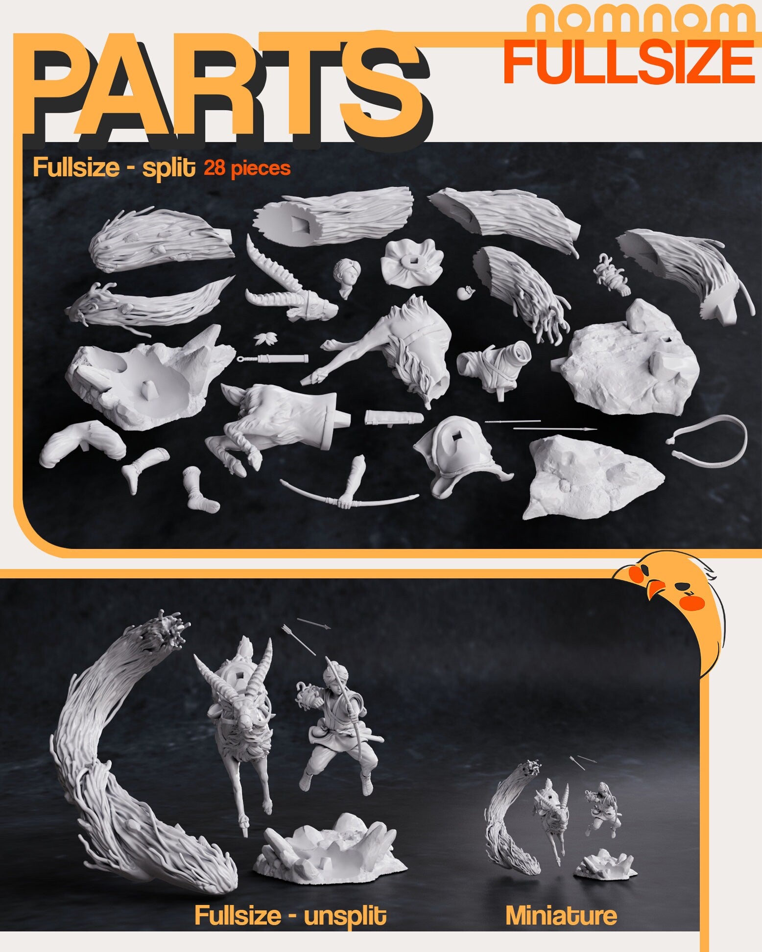 Cursed Prince | Resin Garage Kit Figure Anime Fan Art | Nomnom Figures