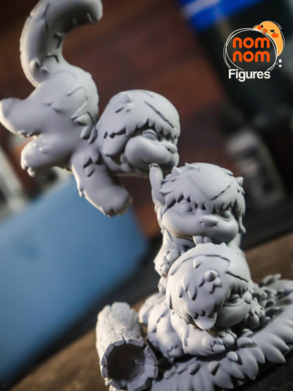 Flying Buffalos | Resin Garage Kit Figure Show Fan Art | Nomnom Figures