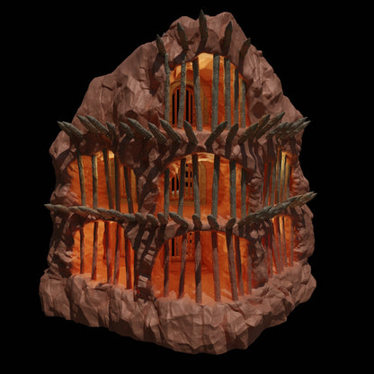 Old Cliff Prison | D&D TTRPG Playable 3D Printed Building Terrain Scenery | MiniatureLand
