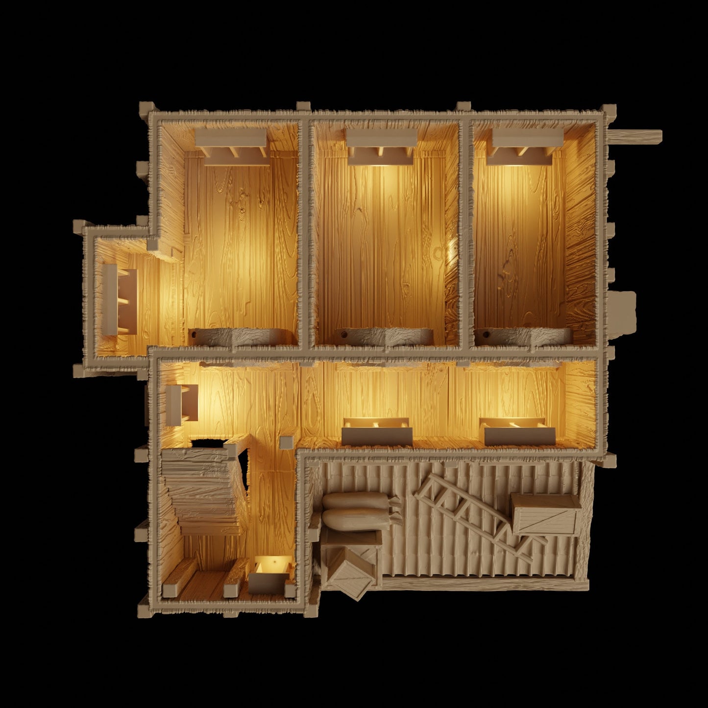 Port Tavern | D&D TTRPG Playable 3D Printed Building Terrain Scenery | MiniatureLand