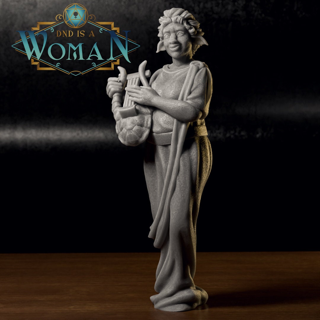 Firbolg Bard | D&D TTRPG Miniature | DnD Is A Woman | NO BASE
