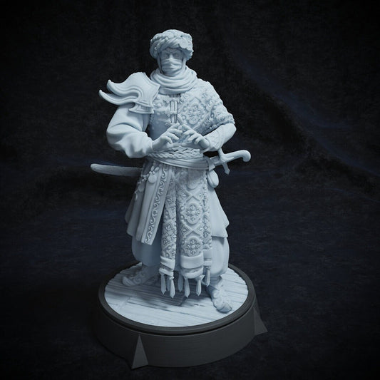Jordan Jonrar, Sorcerer Warlock Invoker | Tabletop, Display Scale, Bust | TTRPG D&D Miniature | Cripta Studios