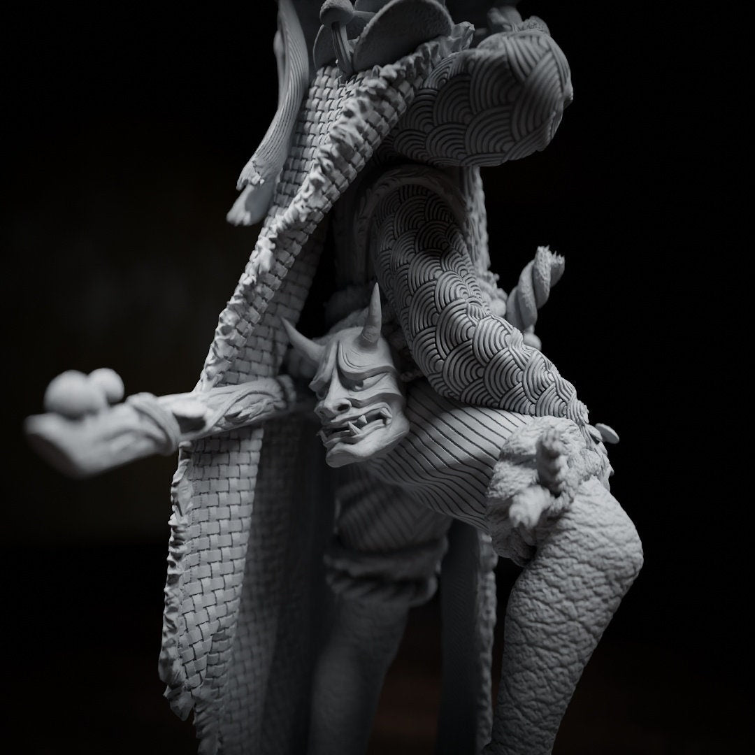 Nameko Maitake, Myconid Thri-kreen Samurai | Tabletop, Display Scale, Bust | TTRPG D&D Miniature | Cripta Studios