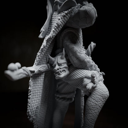 Nameko Maitake, Myconid Thri-kreen Samurai | Tabletop, Display Scale, Bust | TTRPG D&D Miniature | Cripta Studios