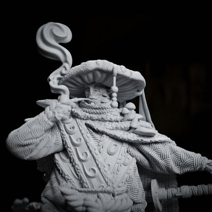 Nameko Maitake, Myconid Thri-kreen Samurai | Tabletop, Display Scale, Bust | TTRPG D&D Miniature | Cripta Studios