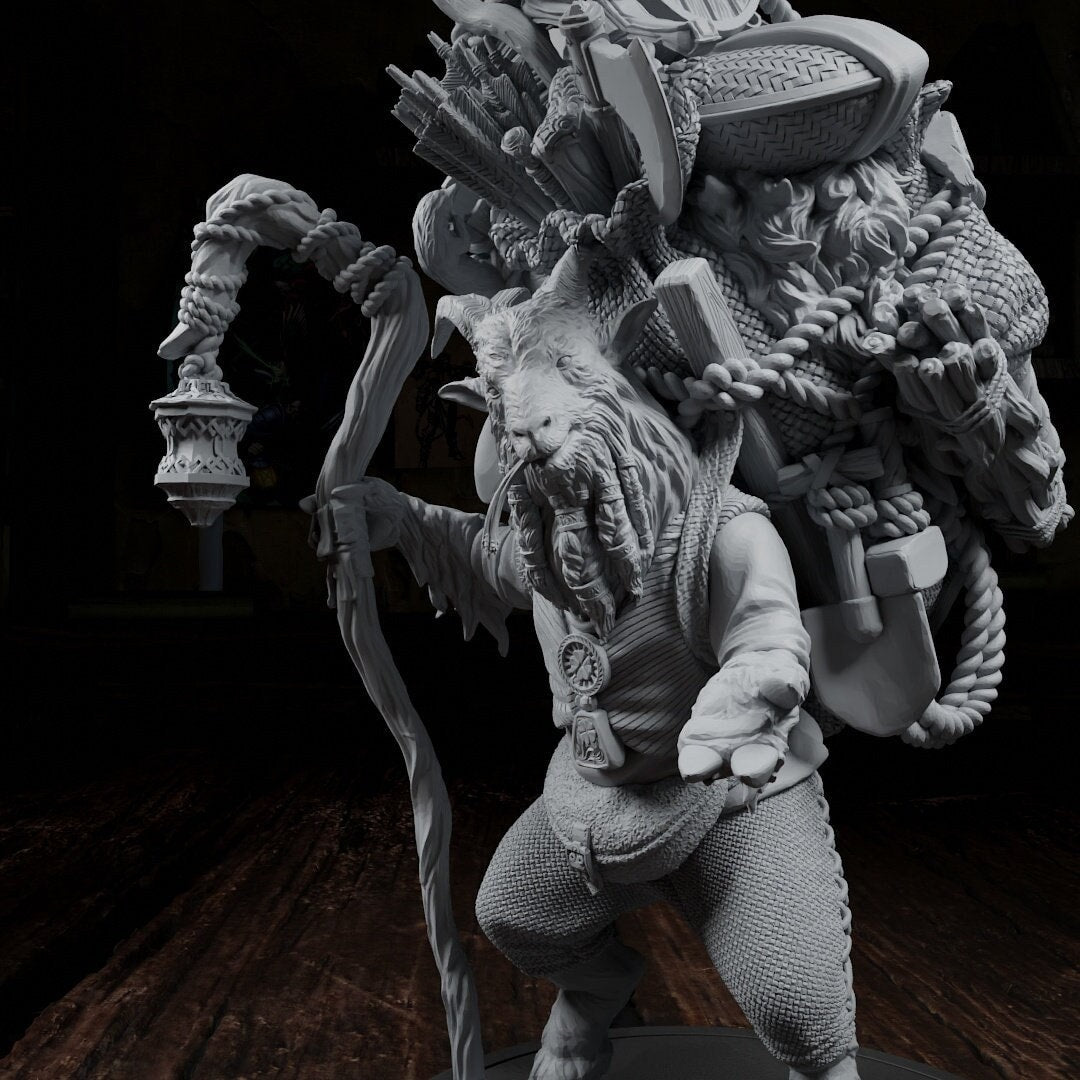 Peten Climber, Feywild Merchant | Tabletop, Display Scale, Bust | TTRPG D&D Miniature | Cripta Studios