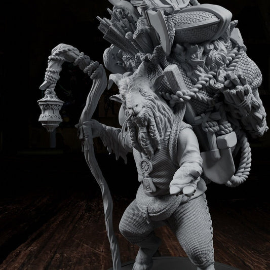 Peten Climber, Feywild Merchant | Tabletop, Display Scale, Bust | TTRPG D&D Miniature | Cripta Studios