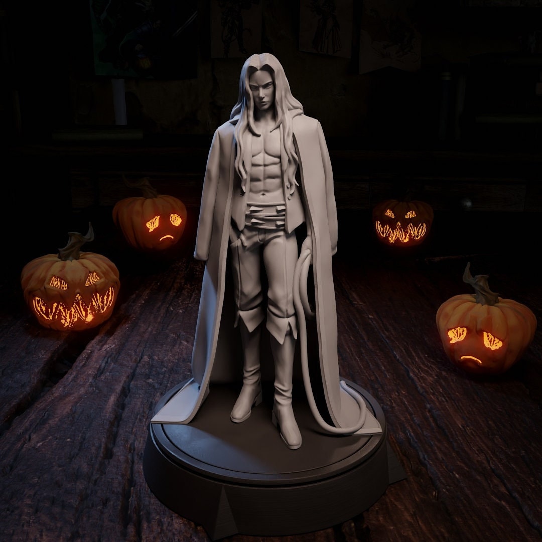 Viego, Half Vampire Dhampir | Tabletop, Display Scale, Bust | TTRPG D&D Miniature | Cripta Studios