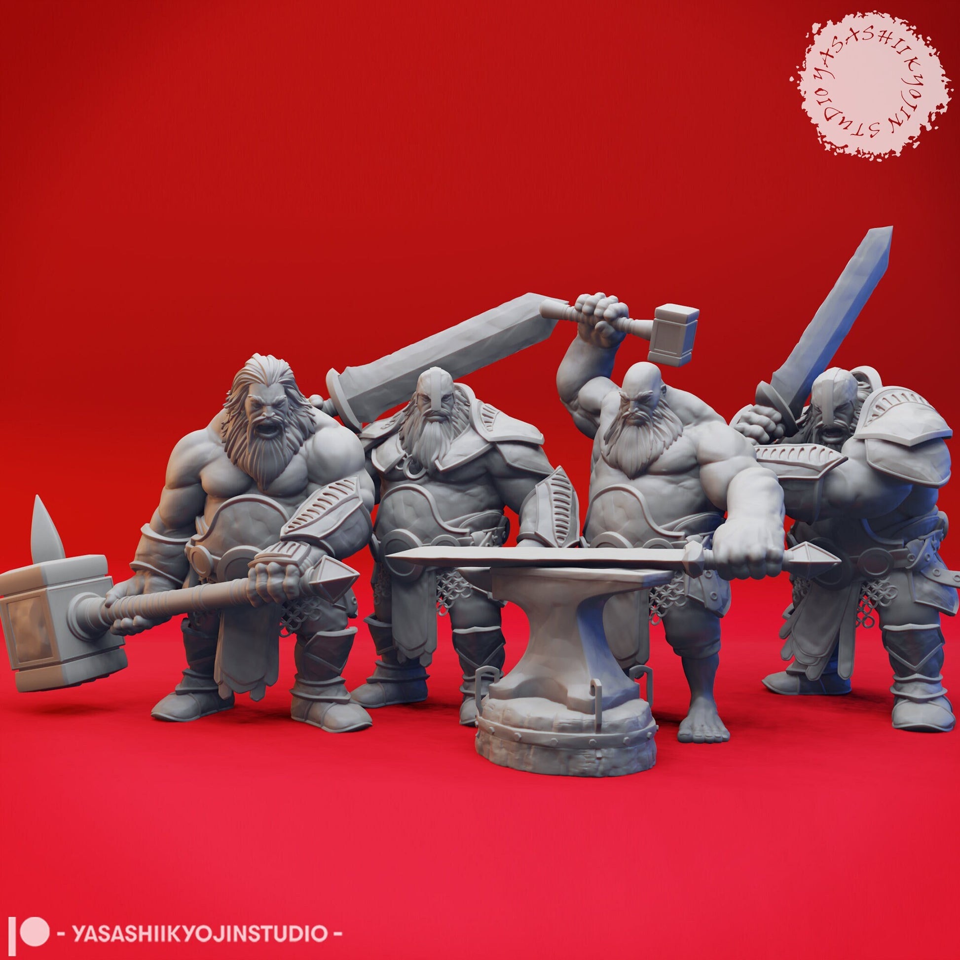 Fire Giant | TABLETOP SCALE | TTRPG Monster Miniature | Yasashii Kyojin Studio