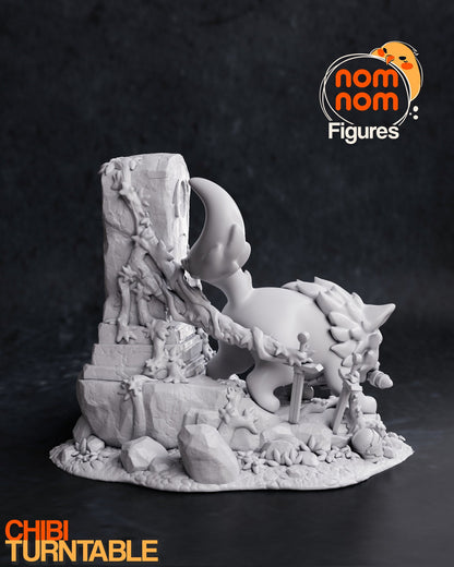 Chibi Greatsword Wolf | Resin Garage Kit Figure Video Game Fan Art | Nomnom Figures