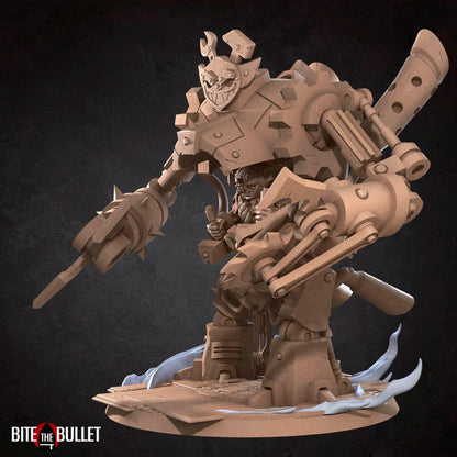 Goblin Mech | TABLETOP SCALE | D&D TTRPG Pathfinder Miniature | Bite the Bullet