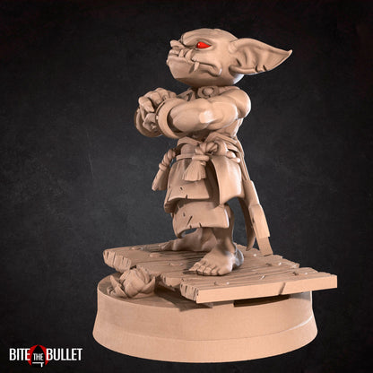 Goblin Monk | TABLETOP SCALE | D&D TTRPG Pathfinder Miniature | Bite the Bullet