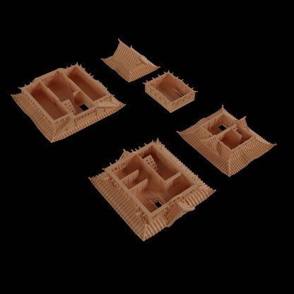 Japanese Castle | D&D TTRPG Playable 3D Printed Building Terrain Scenery | MiniatureLand