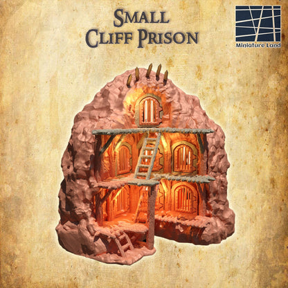 Old Cliff Prison | D&D TTRPG Playable 3D Printed Building Terrain Scenery | MiniatureLand