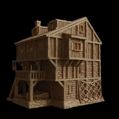 Port Tavern | D&D TTRPG Playable 3D Printed Building Terrain Scenery | MiniatureLand