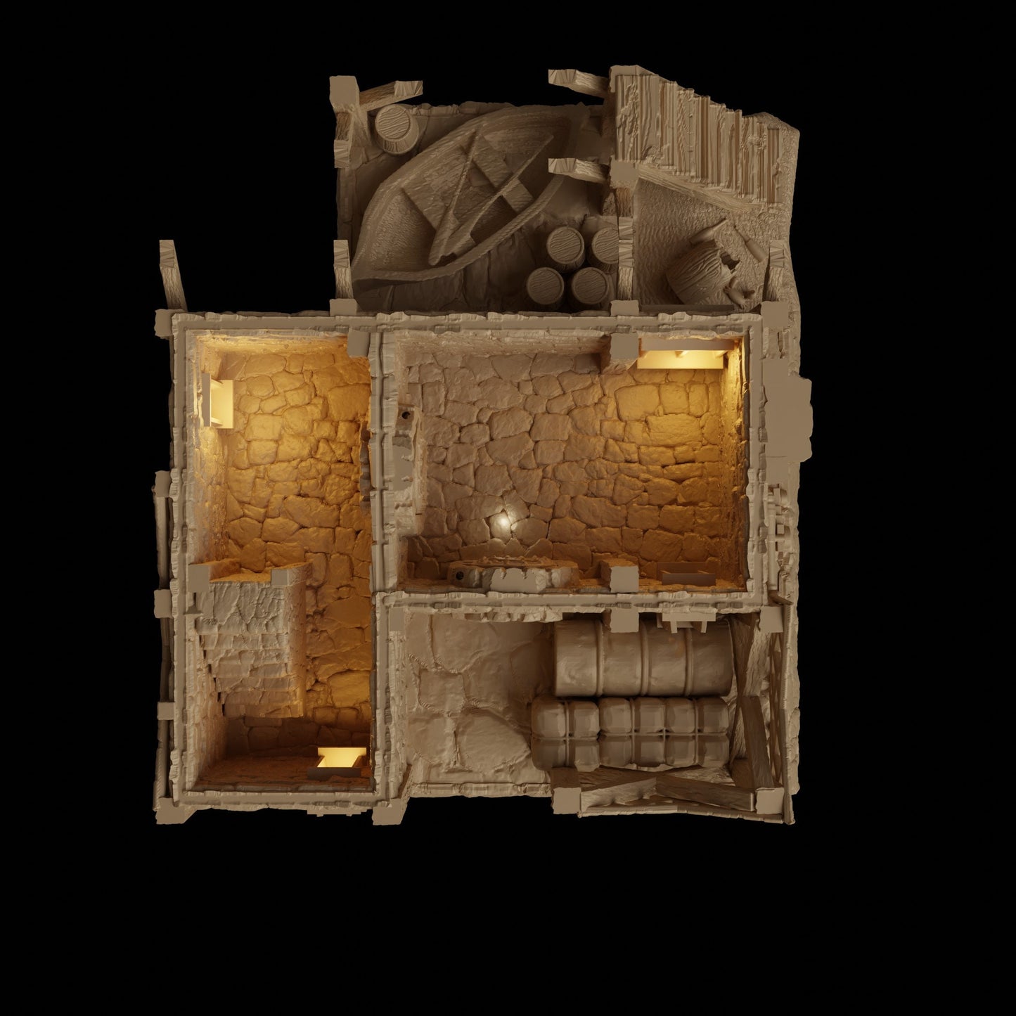 Port Tavern | D&D TTRPG Playable 3D Printed Building Terrain Scenery | MiniatureLand