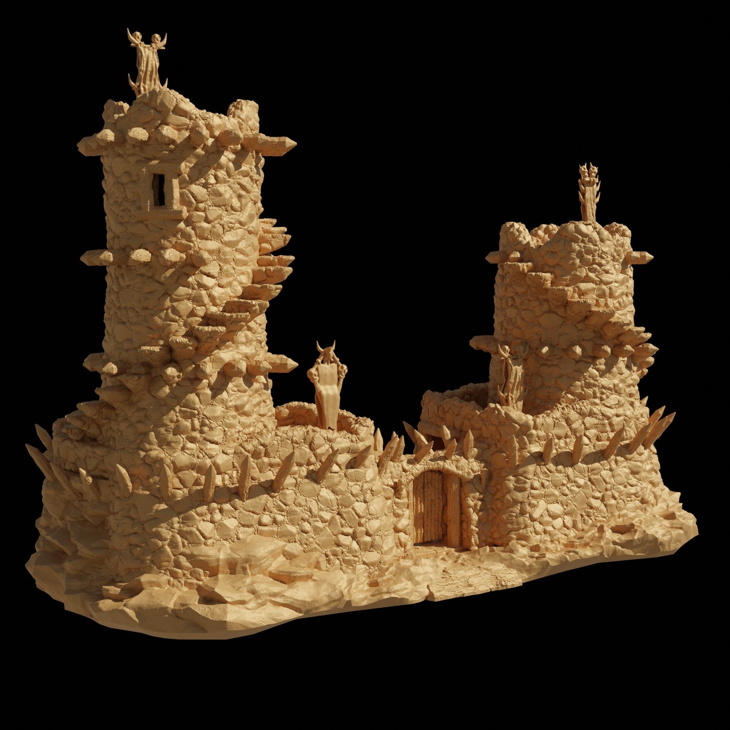 Small Orc Outpost | D&D TTRPG Playable 3D Printed Building Terrain Scenery | MiniatureLand