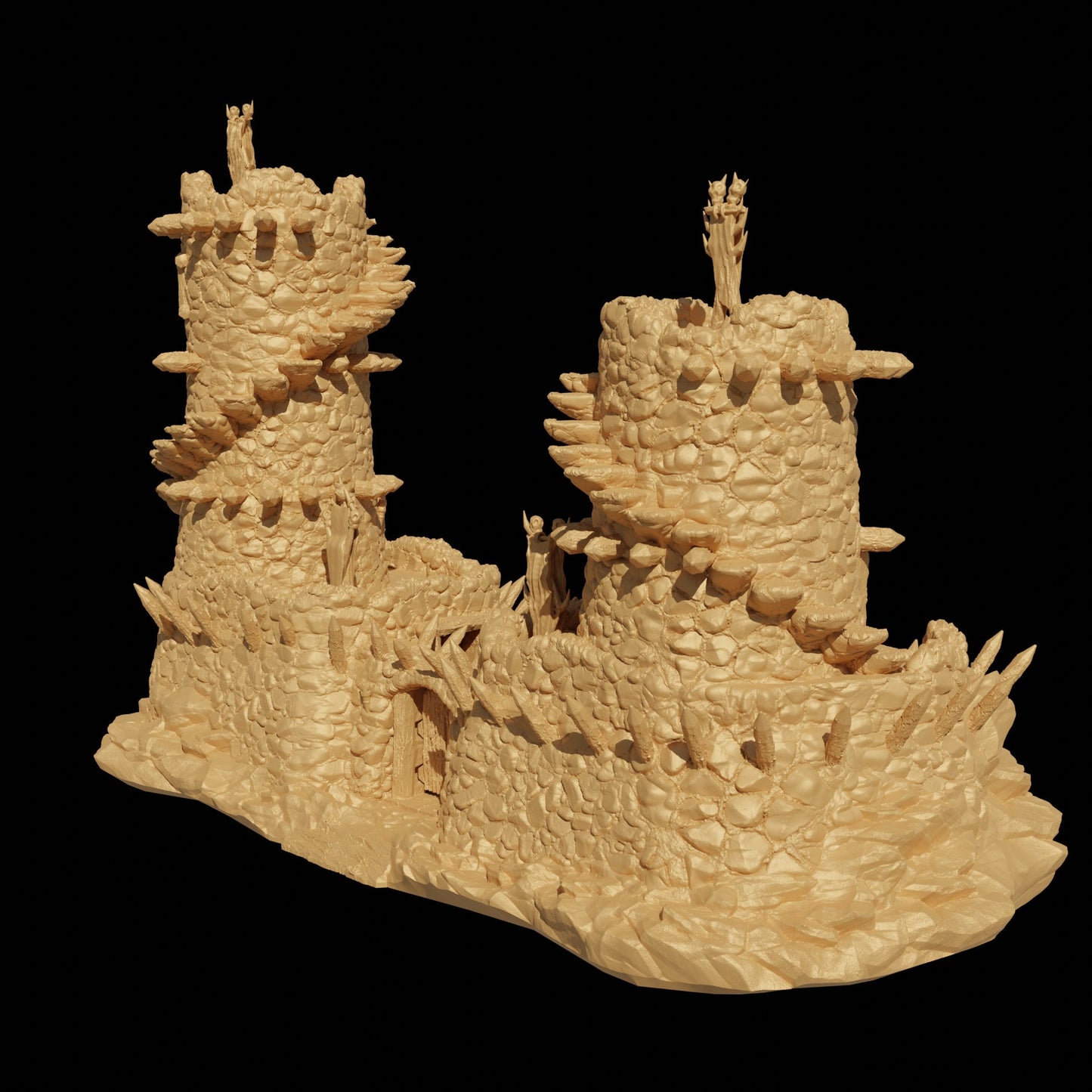 Small Orc Outpost | D&D TTRPG Playable 3D Printed Building Terrain Scenery | MiniatureLand