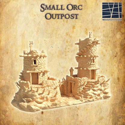 Small Orc Outpost | D&D TTRPG Playable 3D Printed Building Terrain Scenery | MiniatureLand