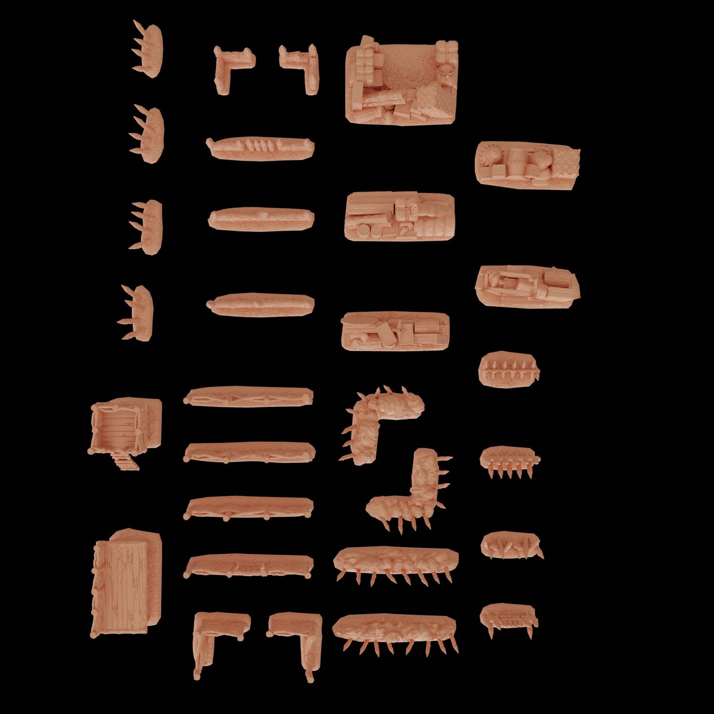 Village Barricades | D&D TTRPG Playable 3D Printed Building Terrain Scenery | MiniatureLand