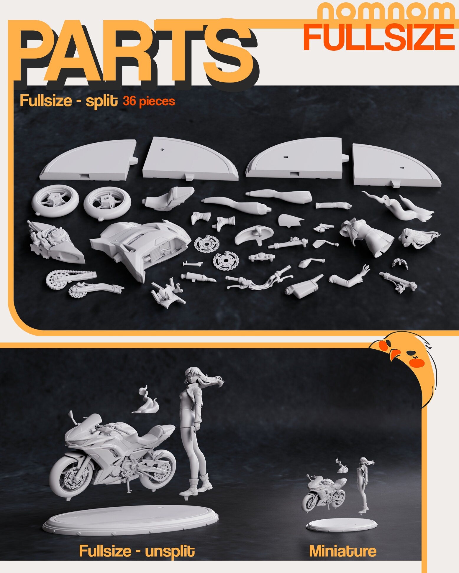 Operations Director | Resin Garage Kit Figure Anime Manga Fan Art | Nomnom Figures