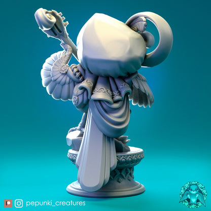 Birb Bard Opolovnik | Tabletop or Display Scale | D&D Humblewood TTRPG Miniature | Pepunki Creatures