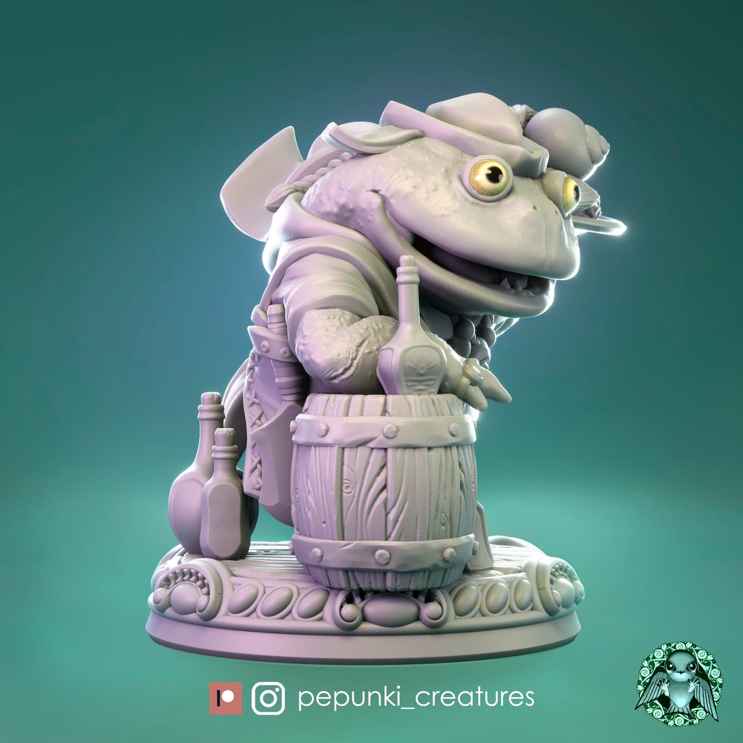 Budgee Bob | Tabletop or Display Scale | D&D TTRPG Miniature | Pepunki Creatures